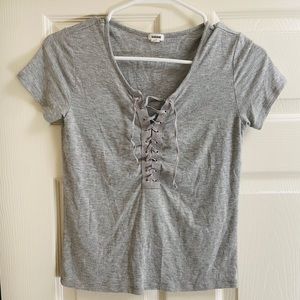 cute gray shirt!